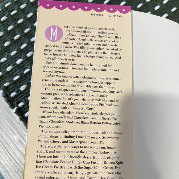 Martha Stewart Pie Plate and Icebox Pies by Lauren Chattman Book - Picture 5 of 8